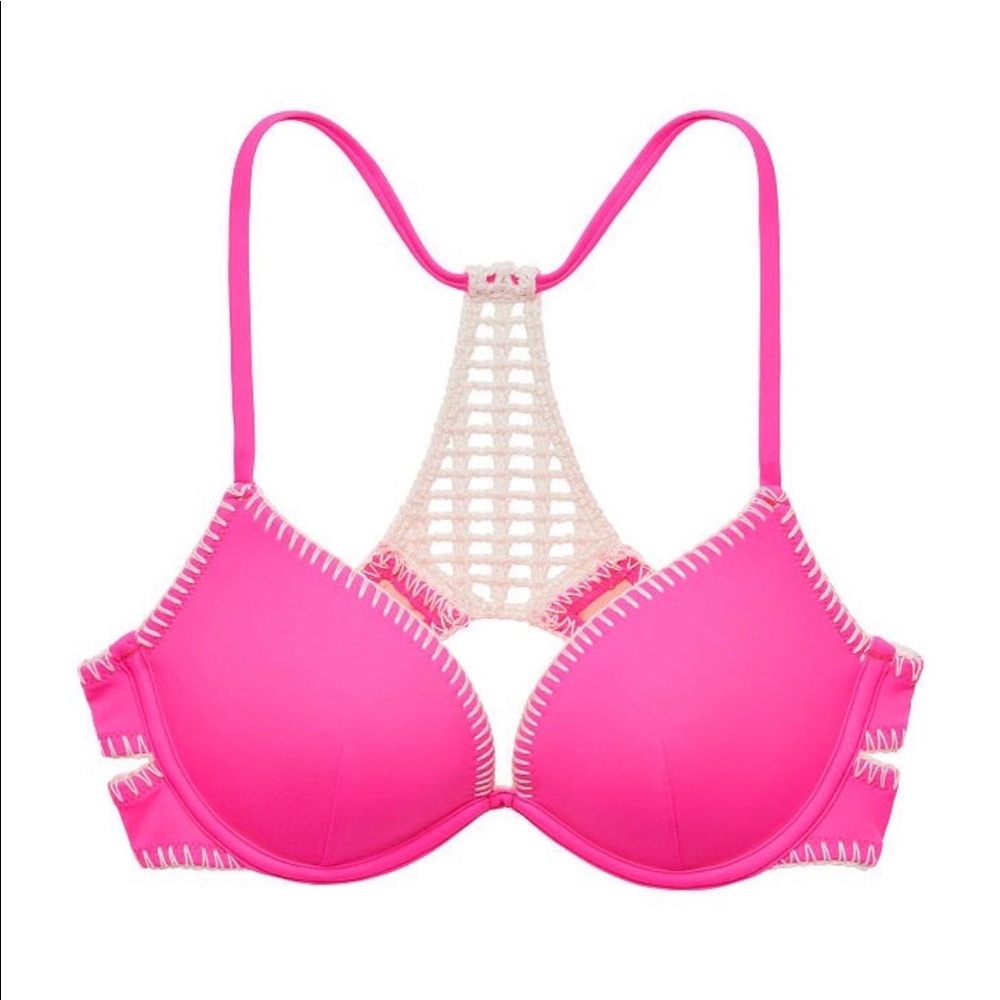 Victoria’s Secret Pink Crochet Bikini Top